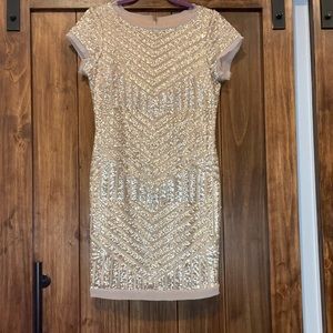 Vince Camuto Gold Sequin Dress